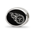 Sterling Silver LogoArt Enameled Tennessee Titans NFL Bead