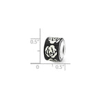 Sterling Silver Reflections Black/White Mother of Pearl Mosaic Bead