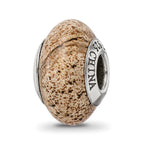 Sterling Silver Reflections Picture Jasper Bead