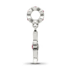 Sterling Silver Reflections Crystals MOM Dangle Bead