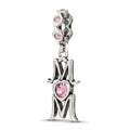 Sterling Silver Reflections Crystals MOM Dangle Bead