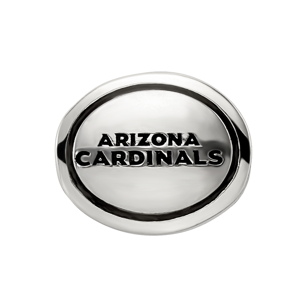 Sterling Silver Antiqued Arizona Cardinals NFL Beads