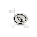 Sterling Silver Antiqued Arizona Cardinals NFL Beads