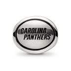 Sterling Silver Antiqued Carolina Panthers NFL Bead