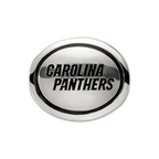 Sterling Silver Antiqued Carolina Panthers NFL Bead