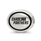 Sterling Silver Antiqued Carolina Panthers NFL Bead