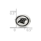 Sterling Silver Antiqued Carolina Panthers NFL Bead