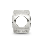 Sterling Silver Antiqued Chicago Bears NFL Bead