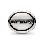 Sterling Silver Antiqued Chicago Bears NFL Bead