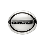 Sterling Silver Antiqued Cincinnati Bengals NFL Bead
