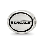Sterling Silver Antiqued Cincinnati Bengals NFL Bead