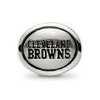 Sterling Silver Antiqued Cleveland Browns NFL Bead