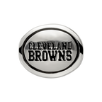 Sterling Silver Antiqued Cleveland Browns NFL Bead