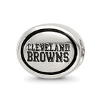 Sterling Silver Antiqued Cleveland Browns NFL Bead