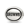 Sterling Silver Antiqued Cleveland Browns NFL Bead