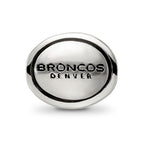 Sterling Silver Antiqued Denver Broncos NFL Bead