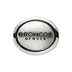 Sterling Silver Antiqued Denver Broncos NFL Bead
