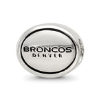 Sterling Silver Antiqued Denver Broncos NFL Bead