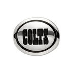 Sterling Silver Antiqued Indianapolis Colts NFL Bead