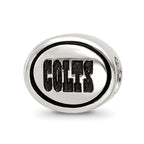 Sterling Silver Antiqued Indianapolis Colts NFL Bead