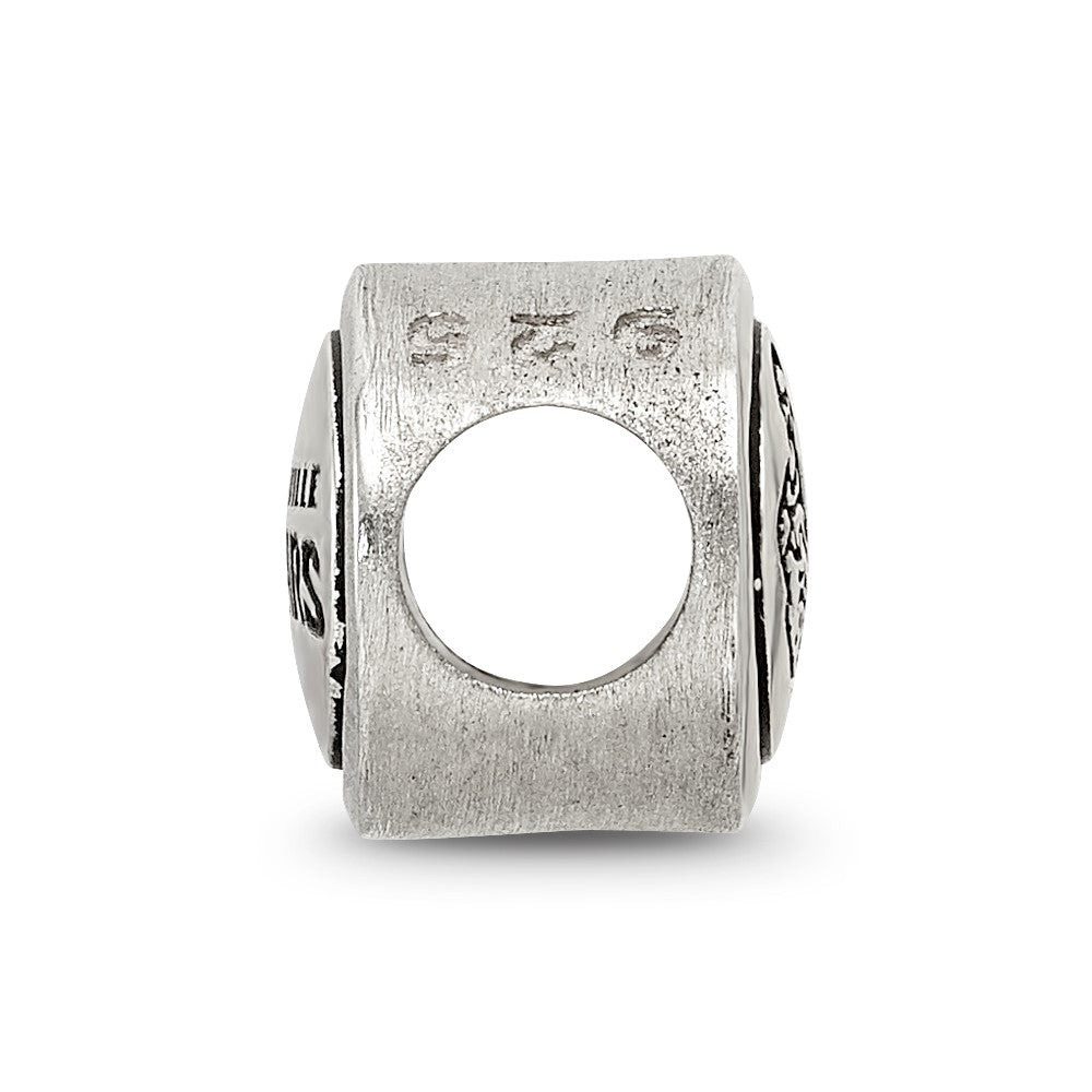 Sterling Silver Antiqued Jacksonville Jaguars NFL Bead