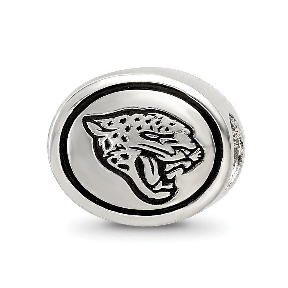 Sterling Silver Antiqued Jacksonville Jaguars NFL Bead