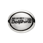 Sterling Silver Antiqued Miami Dolphins NFL Bead