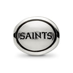 Sterling Silver Antiqued New Orleans Saints NFL Bead
