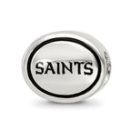 Sterling Silver Antiqued New Orleans Saints NFL Bead