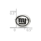 Sterling Silver Antiqued New York Giants NFL Bead