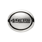 Sterling Silver Antiqued San Francisco 49ers NFL Bead