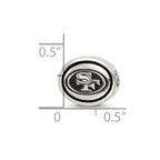 Sterling Silver Antiqued San Francisco 49ers NFL Bead