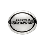 Sterling Silver Antiqued Seattle Seahawks NFL Bead