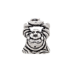Sterling Silver Reflections CZ Buddha Bead