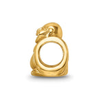 Sterling Silver Gold-plated Reflections Buddha Bead