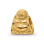 Sterling Silver Gold-plated Reflections Buddha Bead