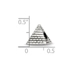 Sterling Silver Reflections Pyramid Bead