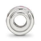 Sterling Silver Reflections Pink CZ Bead