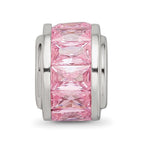 Sterling Silver Reflections Pink CZ Bead