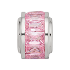 Sterling Silver Reflections Pink CZ Bead