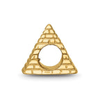 Sterling Silver Gold-plated Reflections Pyramid Bead