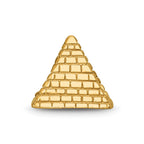 Sterling Silver Gold-plated Reflections Pyramid Bead