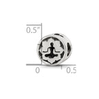 Sterling Silver Reflections Yoga Lotus Bead