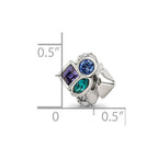 Sterling Silver Reflections Crystals Bead