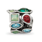 Sterling Silver Reflections Crystals Bead