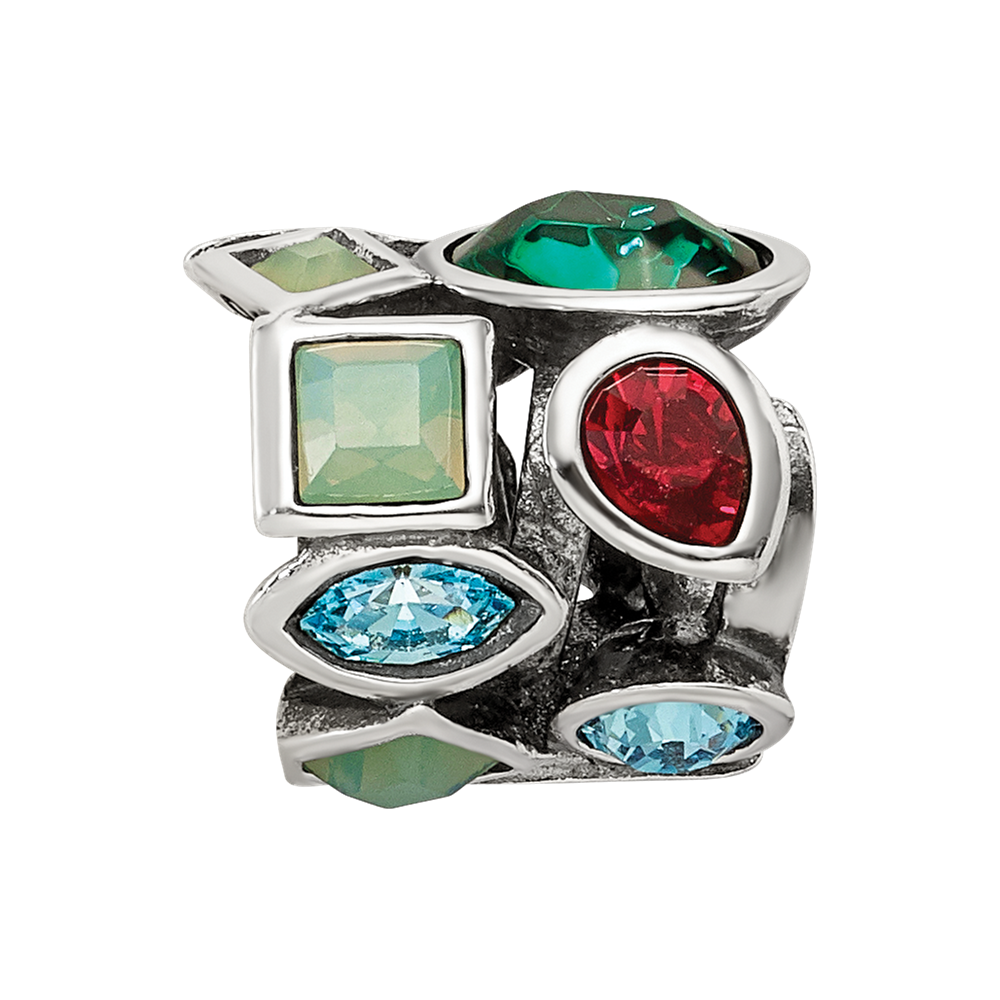 Sterling Silver Reflections Crystals Bead