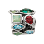 Sterling Silver Reflections Crystals Bead