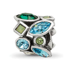 Sterling Silver Reflections Crystals Bead