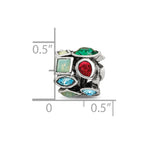 Sterling Silver Reflections Crystals Bead