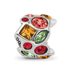 Sterling Silver Reflections Crystal Bead